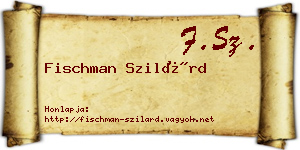 Fischman Szilárd névjegykártya